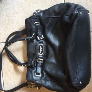 Michael Kors black leather purse